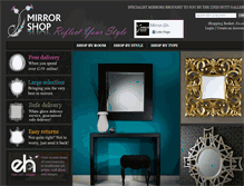 Tablet Screenshot of mirror-shop.co.uk